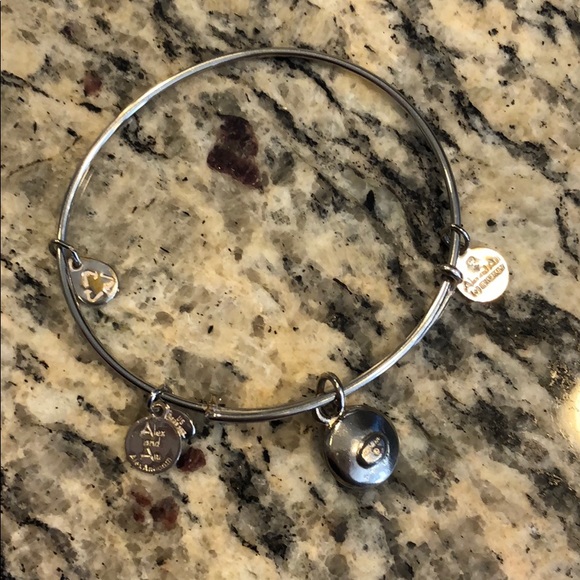 Alex and Ani Rose October birthstone bangle - Picture 2 of 2